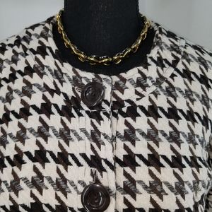 Ecologie Houndstooth Belted Jacket